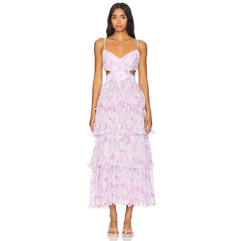 ASTR THE LABEL Jaiden Dress in Lavender Floral